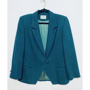 Pendleton Blazer Womens Size 6 Green Geometric 90s